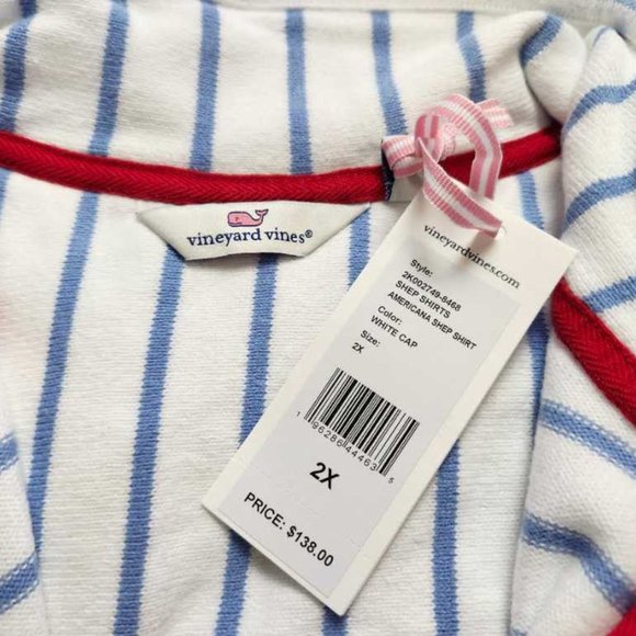 New women's M  XL Vineyard Vines Americana relaxed shep shirt pullover sweater - Picture 3 of 11